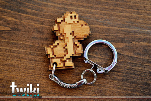 Porn Pics ianbrooks:  Pixelated Wooden Keyrings by