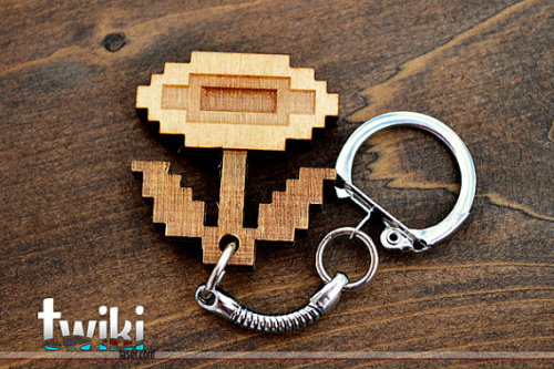 Porn ianbrooks:  Pixelated Wooden Keyrings by photos