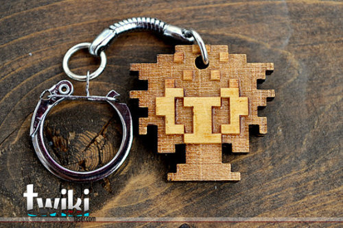 Porn photo ianbrooks:  Pixelated Wooden Keyrings by