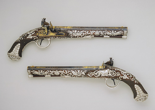 notactuallythor:  Pair of flintlock pistols, 1800–1801  