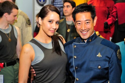 old-trenchy:Mythbuster, Grant Imahara, likes to show off his nerd credentials with some costuming at