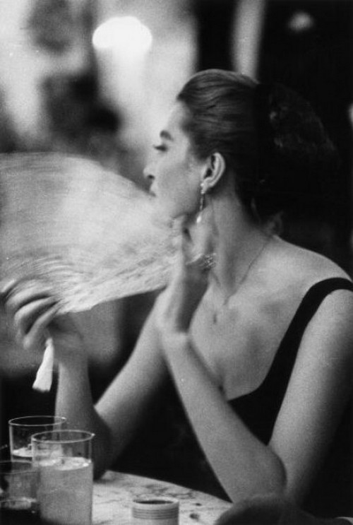 theniftyfifties: Capucine photographed by Slim Aarons, 1950s.