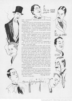 moika-palace:  “Evolution of the collar,” Monsieur magazine, 1920s. (Img. src.) 