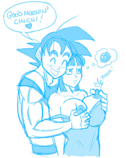 This is how I believe Goku greets his wife