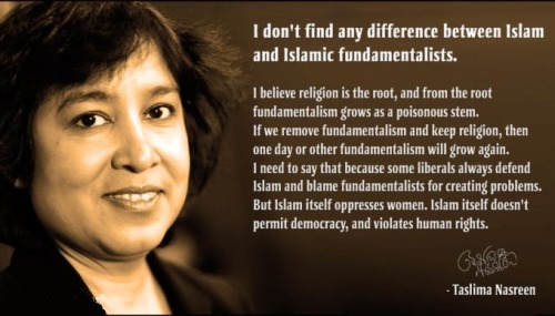 Really good quote. &ldquo;Moderate&rdquo; religion is not innocent.