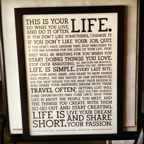 This is your life… (Taken with Instagram)