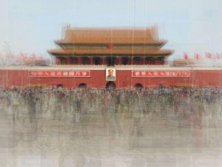cosascool:  Hundreds of Tourist Photos Weaved into One by Corinne Vionnet 