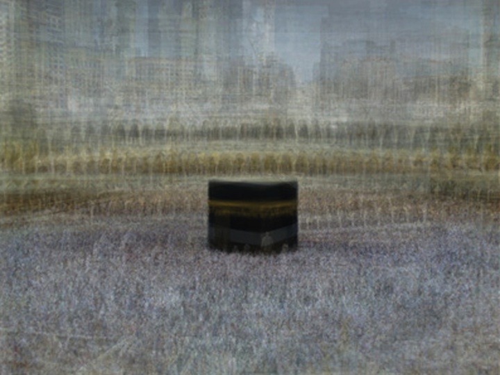 cosascool:  Hundreds of Tourist Photos Weaved into One by Corinne Vionnet 
