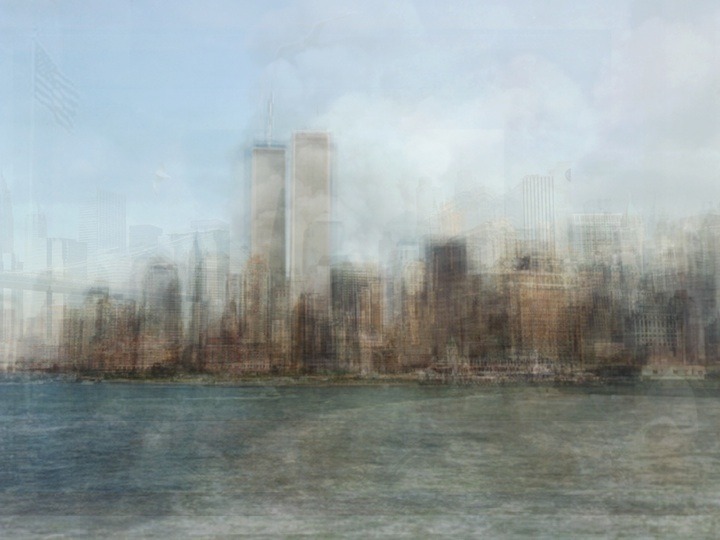 cosascool:  Hundreds of Tourist Photos Weaved into One by Corinne Vionnet 