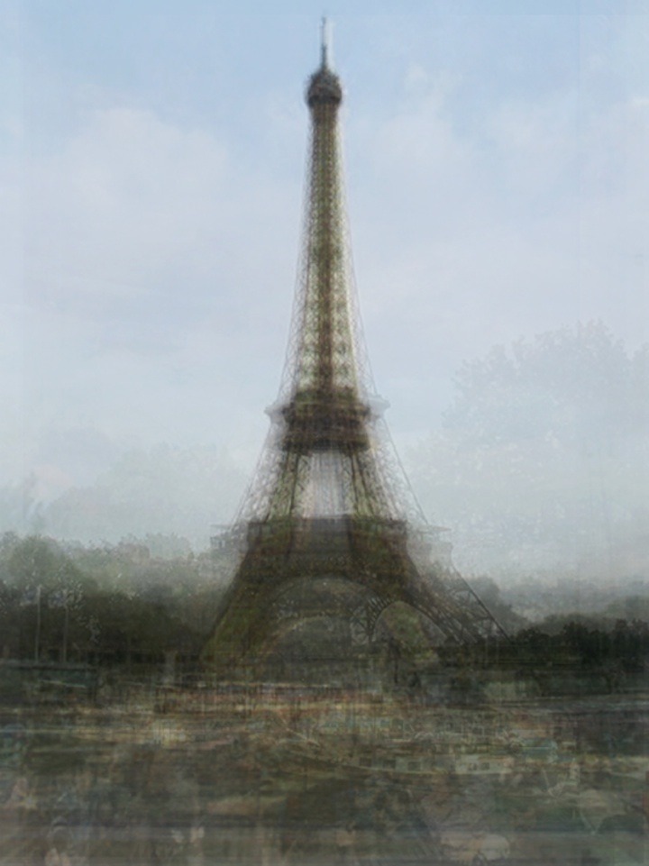 cosascool:  Hundreds of Tourist Photos Weaved into One by Corinne Vionnet 