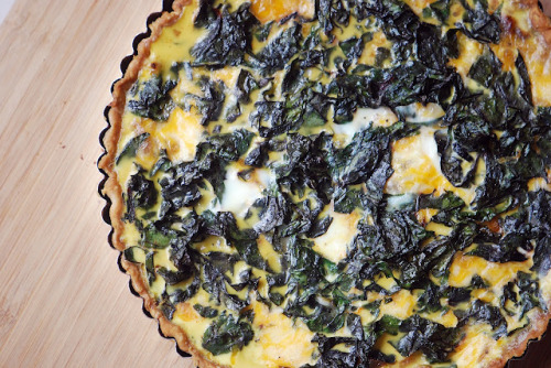 Recipe: Caramelised Onion and Swiss Chard Quiche from Mehan’s Kitchen