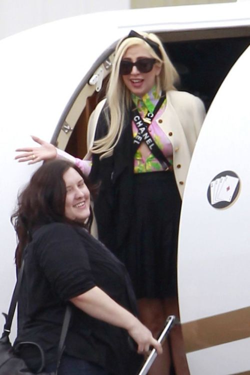 12.07.2012 - Lady Gaga leaving Los Angeles.