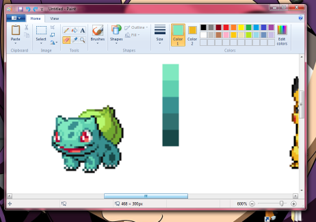 aww, bulbasaur makes such a pretty color palette! 
