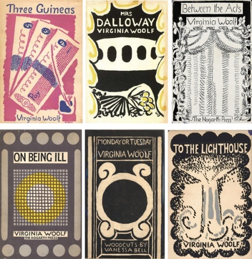 fruitflowermyselfinsideout: Lovely original jackets for Virginia Woolf’s books by her sister, Vanes