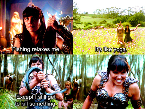 dollsome-does-tumblr:xena and ron swanson are basically the same person | part 1