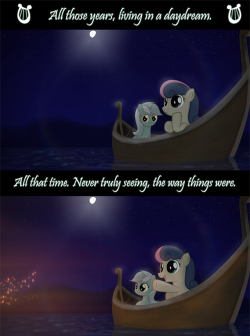 broniesforthebetter:  And at Last I See The Light ~ Why485 (DeviantArt | Tumblr)  Ahh, i remember this one &lt;3 It has good feels.