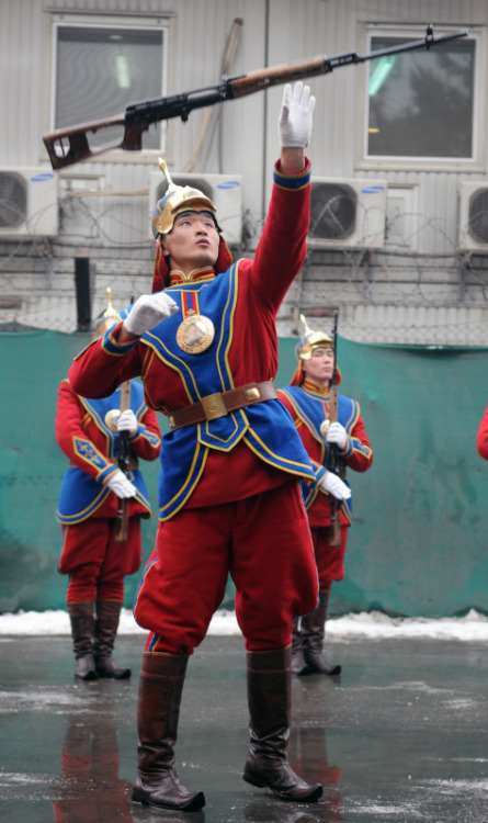 Mongolian Honor Guard, Kabul, Afghanistan.