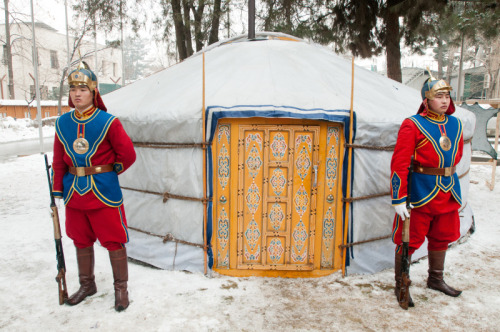 Mongolian Honor Guard, Kabul, Afghanistan.