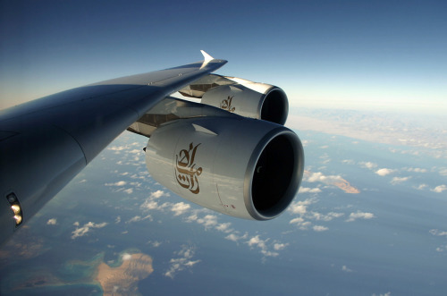 wanariefimran:Over Egypt (Fred)I’d recognize that logo anywhere! EMIRATES!!! I’m goi