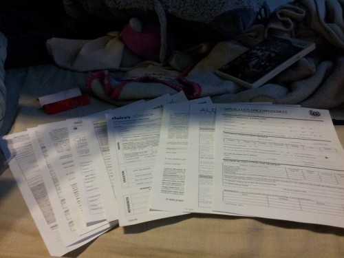 Job apps!!