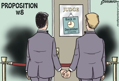 gaywrites:  Yeah, really. I’m so ready for Prop 8 to be totally gone and for Californians to get their rights back - hopefully followed by the rest of the country. Let’s get moving on that.  