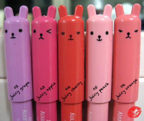 the-milk-eyed-mender:  ohmyasian:  2283. Tony Moly Bunny Lip Balm. So cute and fruity - just got one