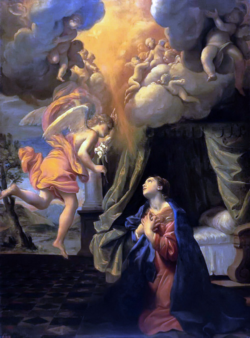 luminacoeli:Giovanni Lanfranco, Annunciazione.