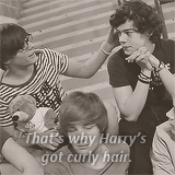 :  “I think I maybe would fancy Harry for his curly locks, he’s quite charming.”