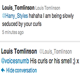 :  “I think I maybe would fancy Harry for his curly locks, he’s quite charming.”