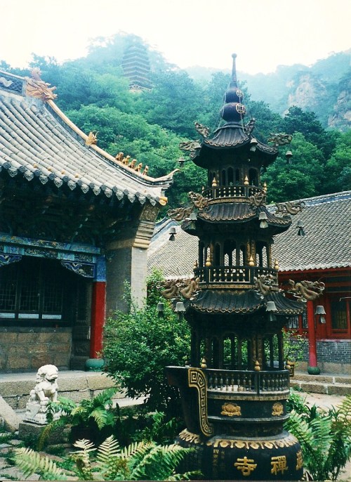 Buddhist monastery in northeast China, 2001.