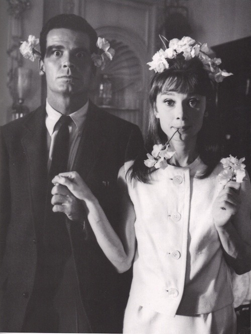Audrey Hepburn and James Garner in 1961.  j'MMM