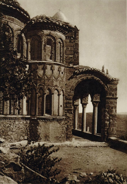 rarething: Chapel of the Pantanassa Monastery at Mystra, Greece, 1928