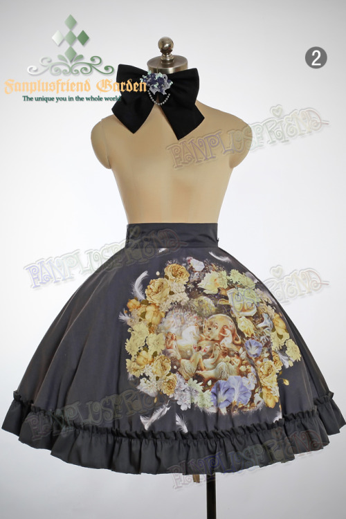 baltimoreprincess: Fan Plus Friend “Fairy Twilight” High Waist Skirt and Brooch