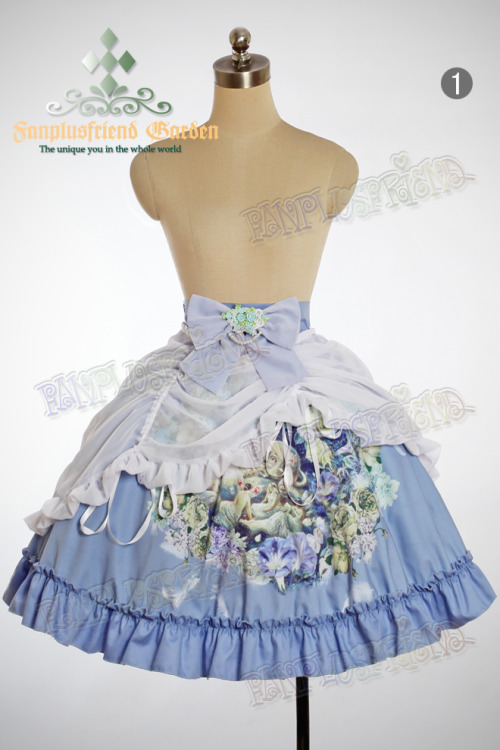 baltimoreprincess: Fan Plus Friend “Fairy Twilight” High Waist Skirt and Brooch