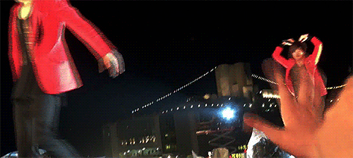 throwupyourthoughts:   When a fan throws something in front of Sungyeol  