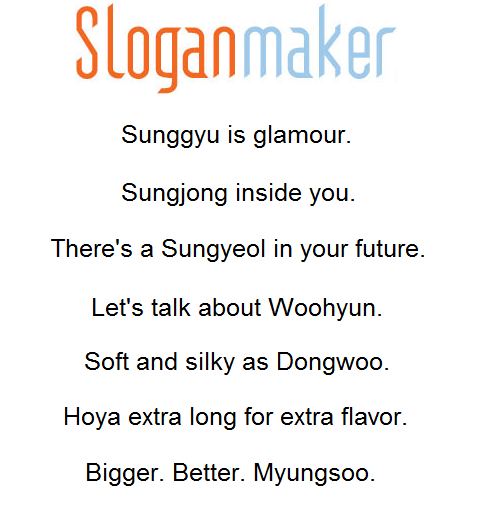 shufflebunnie:  Sloganmaker ;; Infinite Version. 