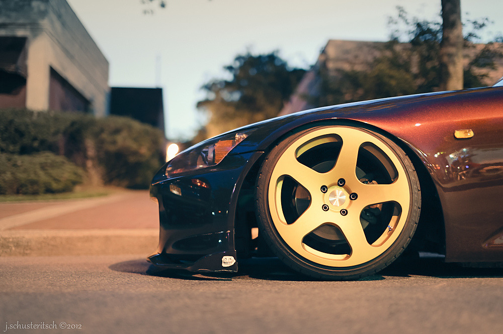 automotivated:  A sweet set of Rotiforms on a slammed S2000 (not on air btw) at the