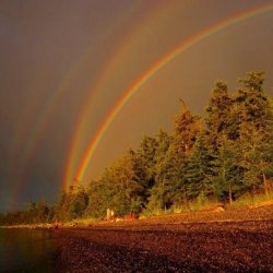 bluepueblo:  Quadruple Rainbow, Minnesota