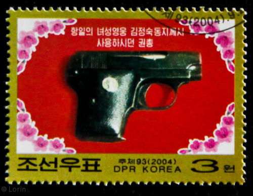 peashooter85:.25 auto pocket pistol belonging to Kim Jong Suk, Wife of Kim Il Sung and mother of Kim