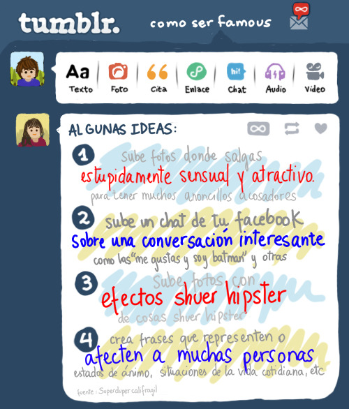 superdupercalifragil:  ¿quiere ser famous y tener más ask? aqui algunos consejillos.