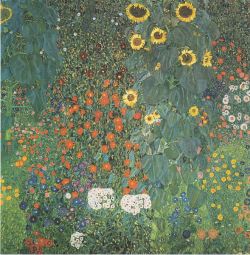 growing-orbits:  Gustav Klimt, Country Garden with Sunflowers, ca. 1907 