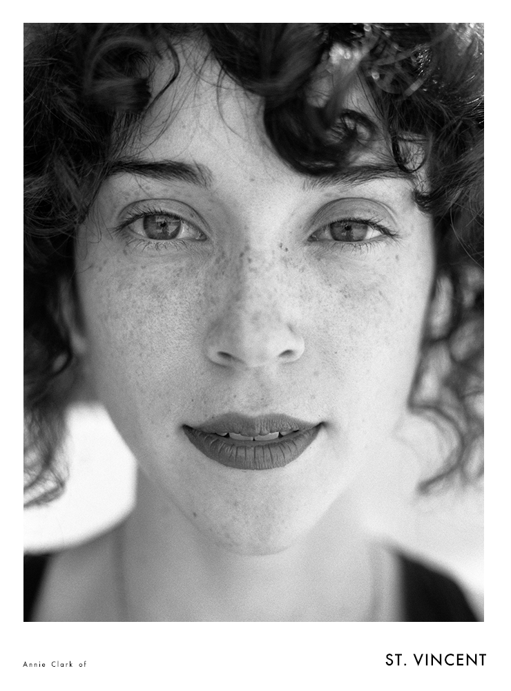 polaroidhelveticatriangle:  Louis Vuitton-style St. Vincent poster. 