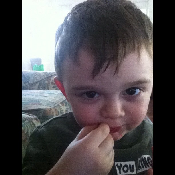 Just chillin eating gummy bears with @lauren_ash1019 baby brother 👶 #babyfever