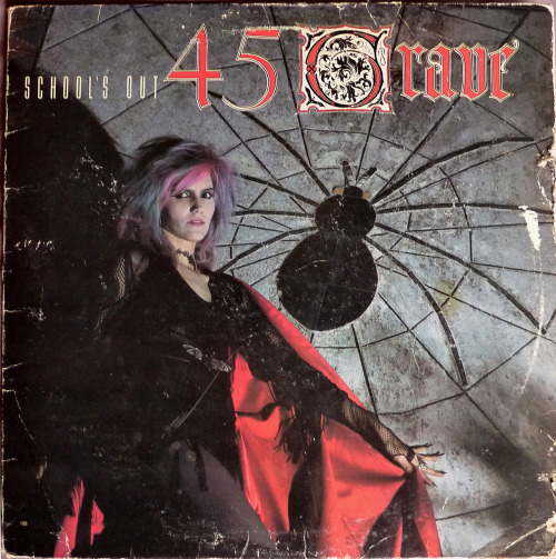 mysterianmedia:45 Grave - School’s Out/Partytime1984, Enigma Records