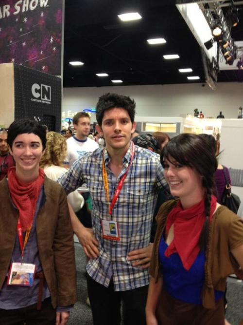 colin-bradley:Merlin, meet Merlin and Merlin! #Merlin #SDCC  [x]