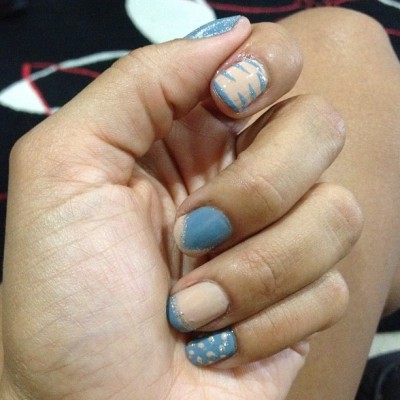 One down one to go! #mani (Taken with Instagram)