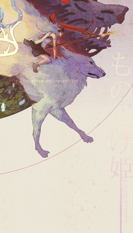 By Yaphleen http://yaphleen.deviantart.com＆http://yaphleen.tumblr.com Last fanart Mononoke Hime ～ ３/