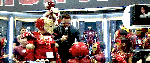 Robert Downey Jr. with kids. adult photos