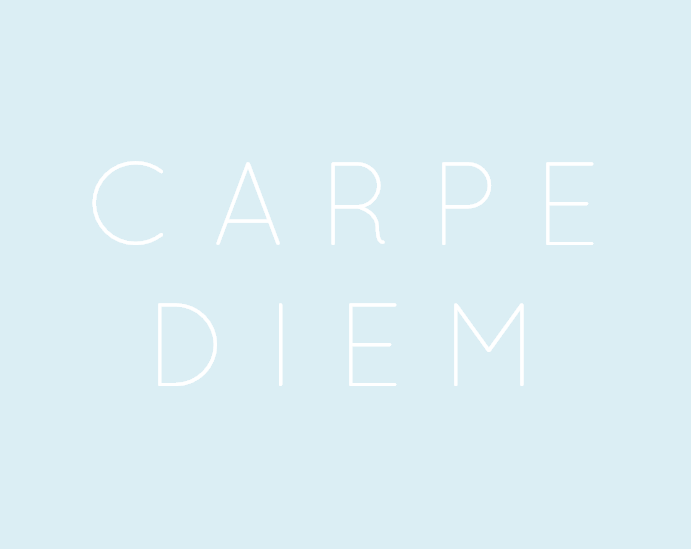 uniquecharms:  sundaylatte:  seize the day  Good ol’ latin 