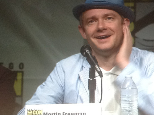 idrillia: Martin Freeman at the Hobbit panel. The footage was BEAUTIFUL. I was in tears and was not 
